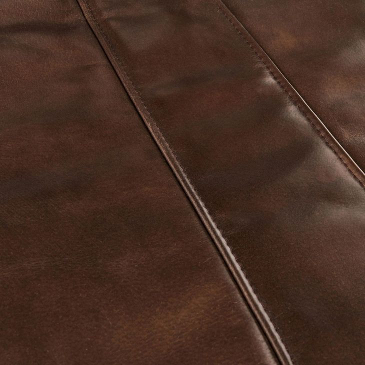 Mayer Brown Leather Upholstered Dining Chair Set of 2