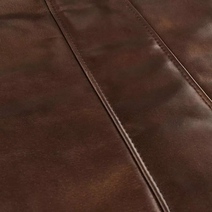 Mayer Brown Leather Upholstered Dining Chair Set of 2