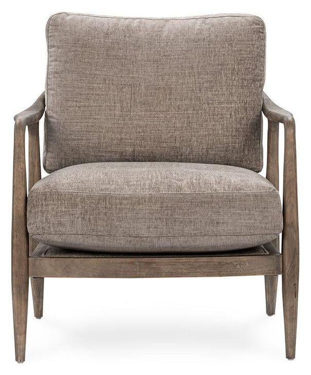 Lennon Grayish Brown Upholstered Accent Chair