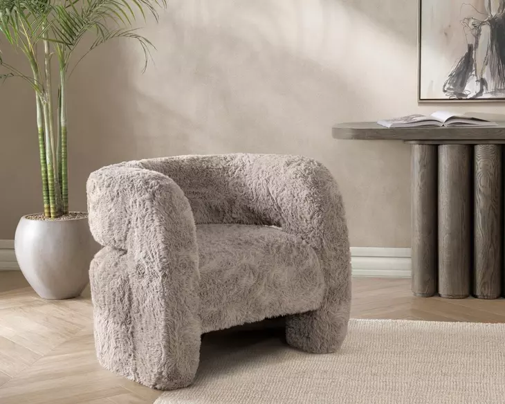 Teddy Granite Upholstered Accent Chair