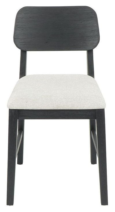 Deaven Black Upholstered Dining Chair Set of 2