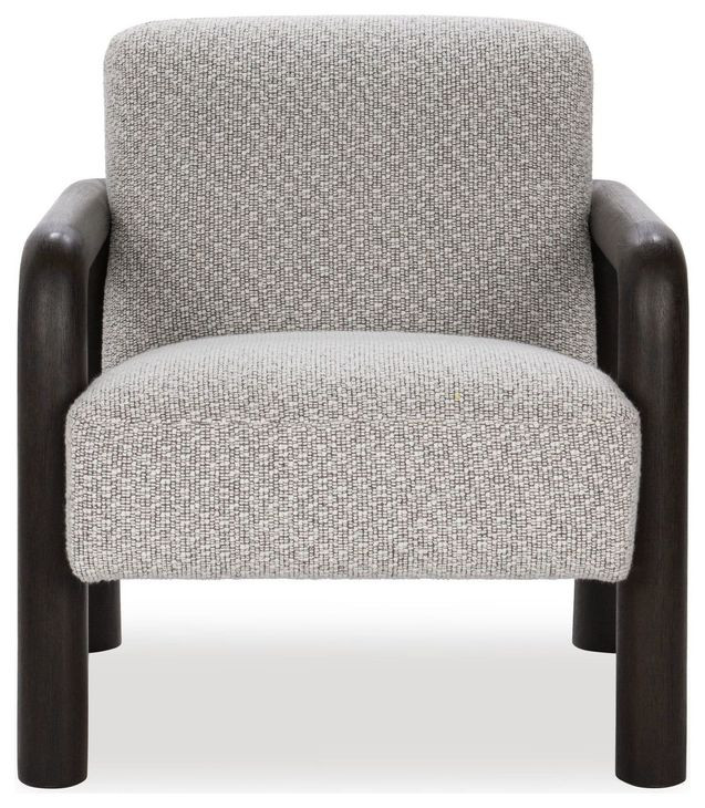 Reyna Black and White Upholstered Accent Chair