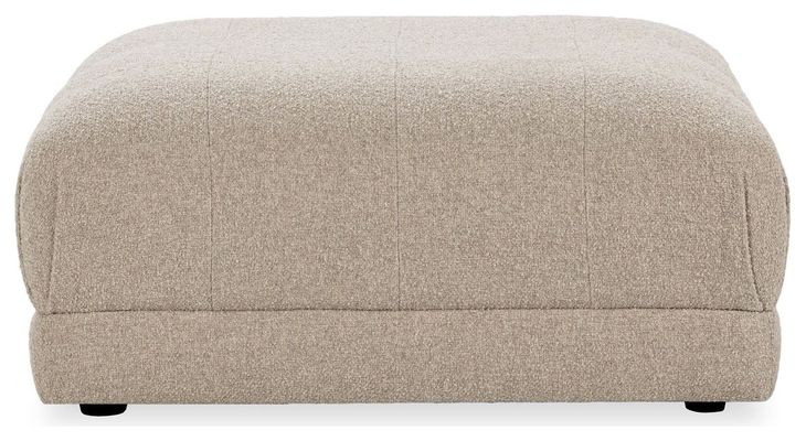 Adalynne Buttermilk Square Ottoman