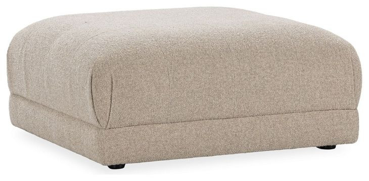Adalynne Buttermilk Square Ottoman