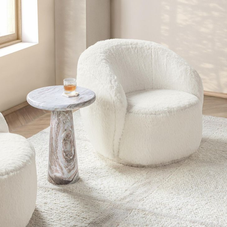 Adley Vanilla Upholstered Accent Chair