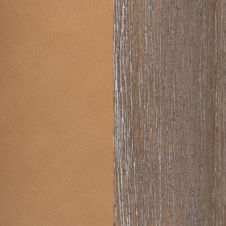 Reyna Tan Leather Upholstered Accent Chair