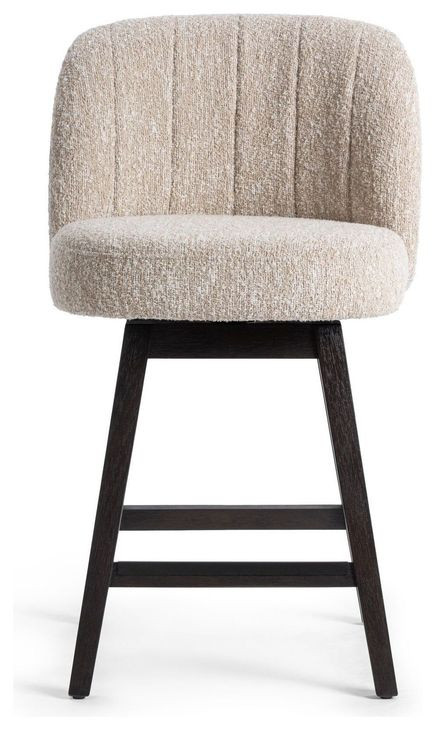 Della Sandy Cream Counter Height Stool