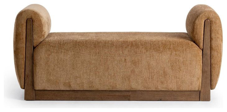 Soraya Spiced Amber Upholstered 61" Accent Bench