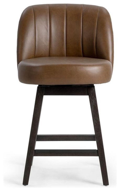 Della Camel Counter Height Stool