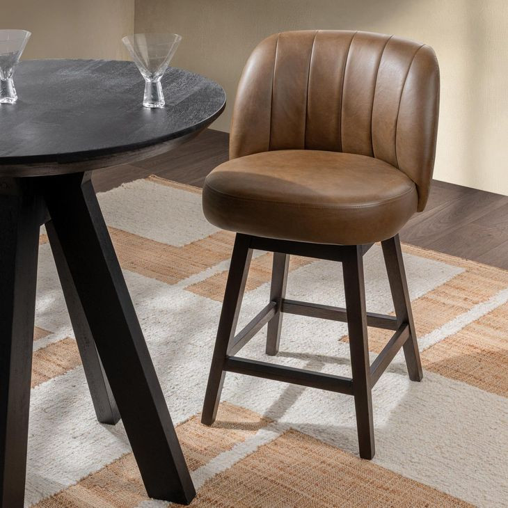 Della Camel Counter Height Stool