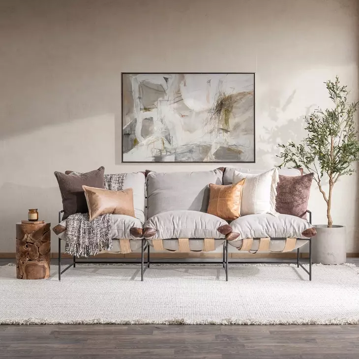 Palermo Natural 95" Sofa