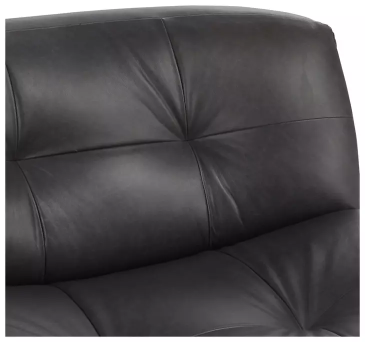 Gabriel Black Leather Upholstered Accent Chair