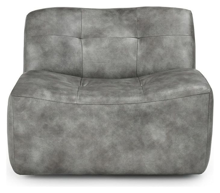 Gabriel Storm Gray Leather Upholstered Accent Chair