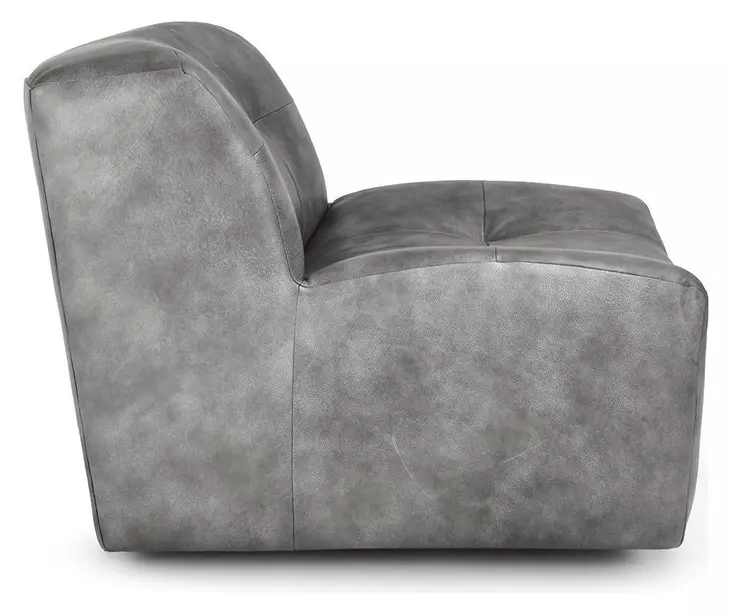 Gabriel Storm Gray Leather Upholstered Accent Chair