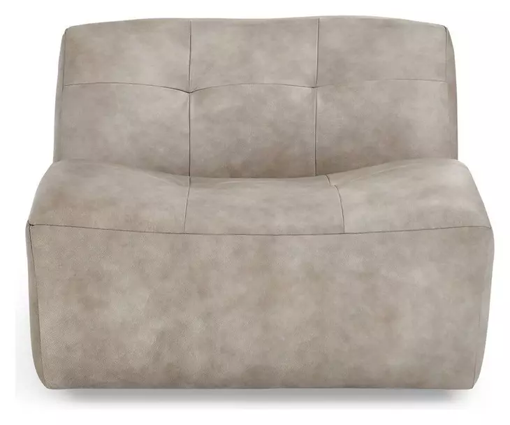 Gabriel Overcast Gray Leather Upholstered Accent Chair