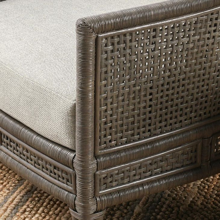 Jasmin Pearl Gray Oatmeal Upholstered Accent Chair