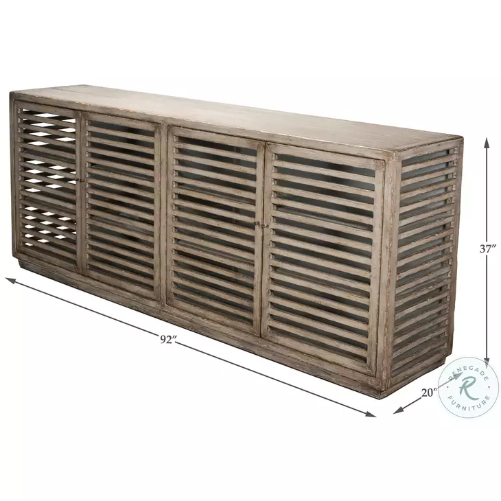 St Nevis Gray Wash Sideboard