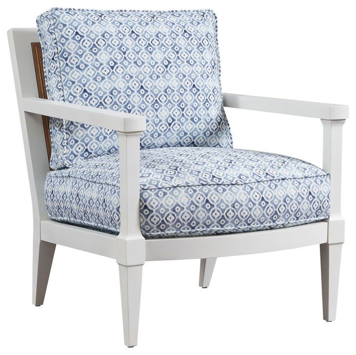 Splashes Blue Upholstered Chair