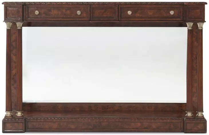 English Cabinet Maker Elm Ramsey Rectangular House of Hanover Console Table