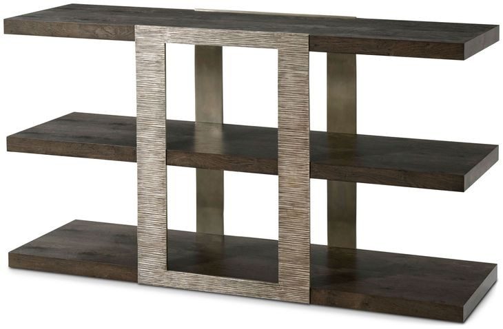 Composition Smokehouse Rectangular Console Table