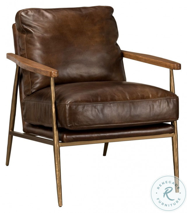 Christopher Brown Leather Club Chair