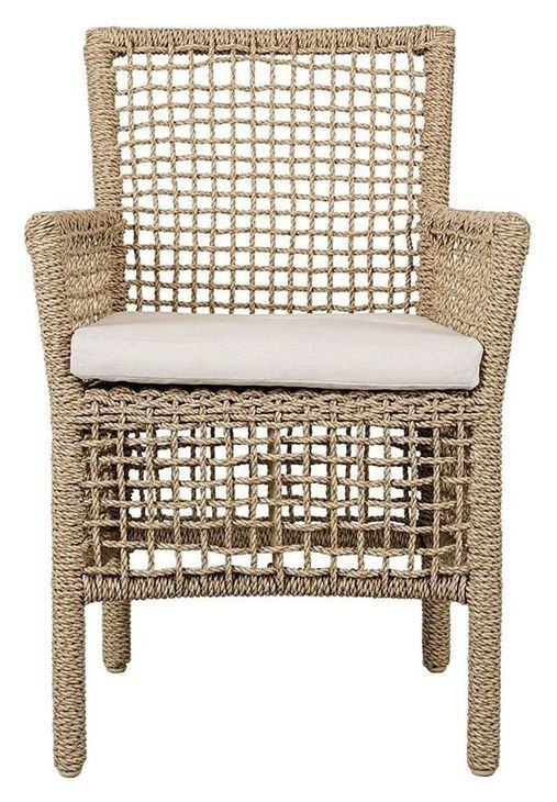 Brisbane White Upholstered Outdoor Dining Chair