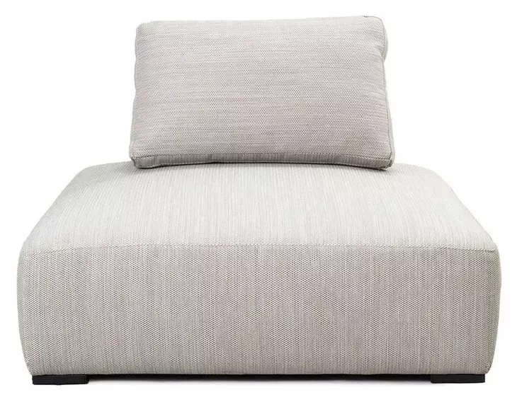 Nico Light Gray Upholstered Outdoor Accent Chair