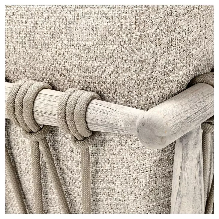 Leo Taupe Upholstered Outdoor Accent Chair