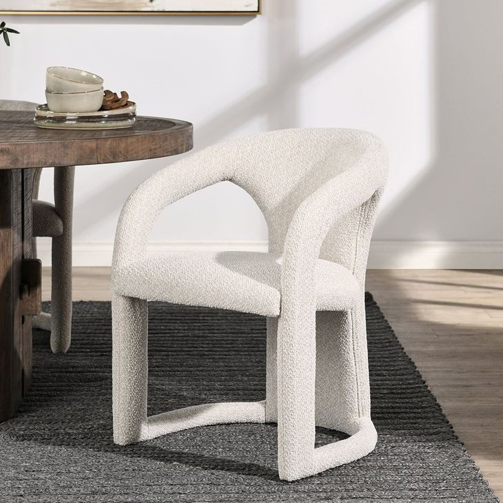 Archie Birch Cream Upholstered Dining Chair