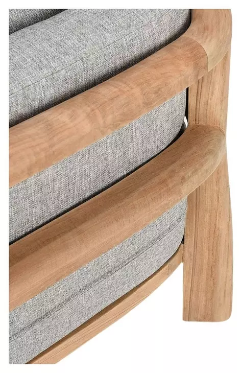 Aston Gray Upholstered Outdoor Accent Chair