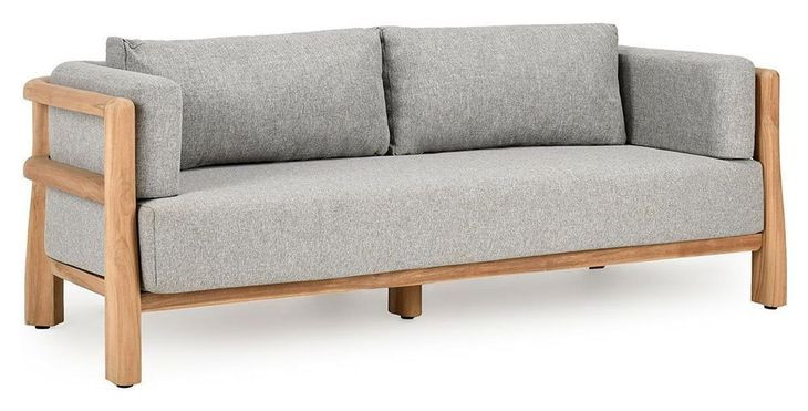Aston Gray 82" Outdoor Sofa