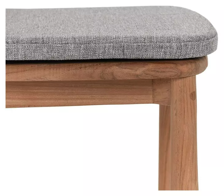 Aston Gray Upholstered Outdoor Dining Chair