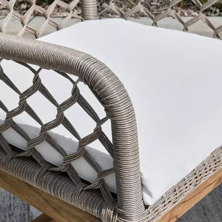 Paulo Gray Upholstered Outdoor Counter Height Stool