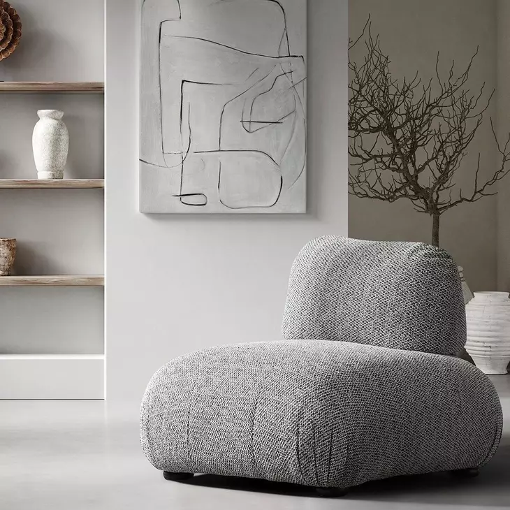 Thilda Gray Upholstered Accent Chair