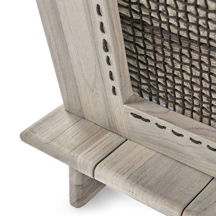 Livia Taupe Upholstered Outdoor Accent Chair