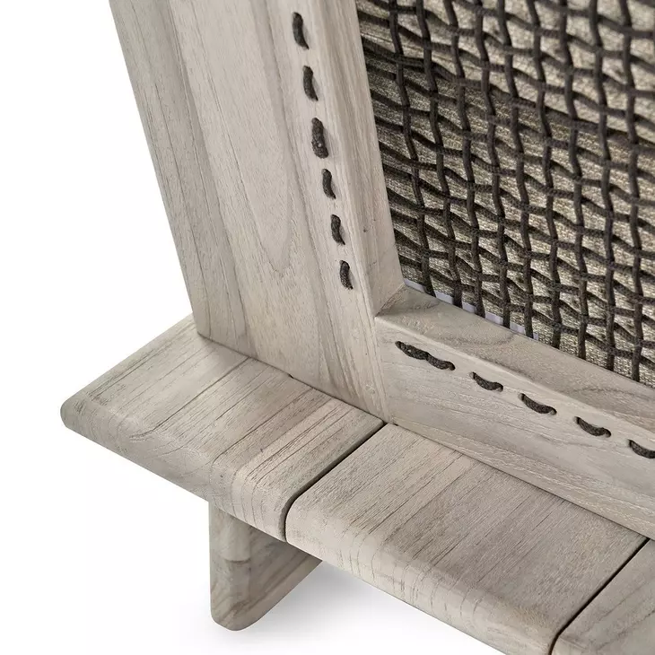 Livia Taupe Upholstered Outdoor Accent Chair