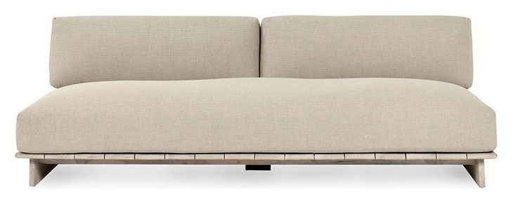Livia Taupe 94" Outdoor Sofa
