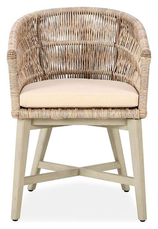Collins Sand Upholstered Outdoor Dining Chair