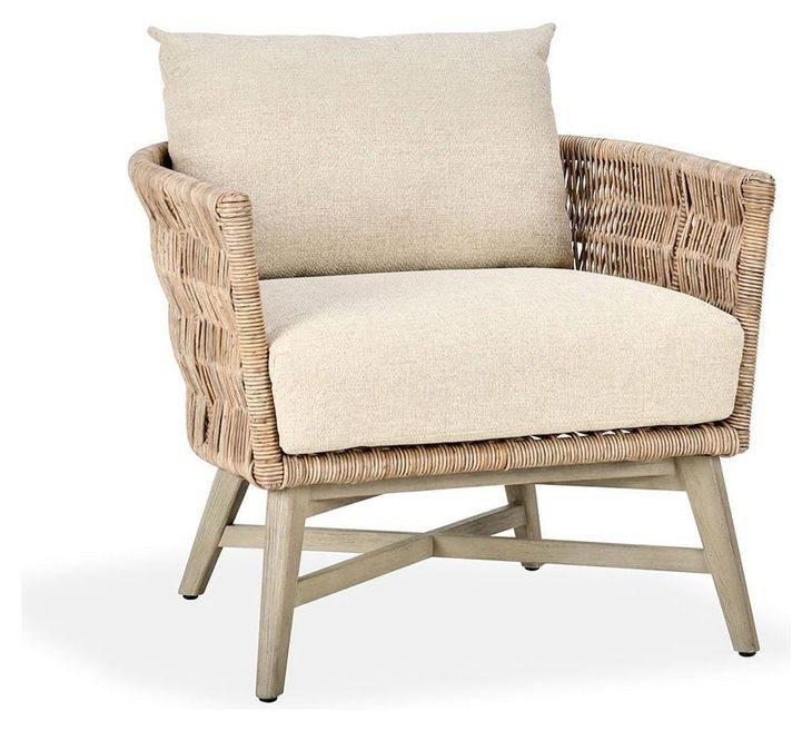 Collins Sand Upholstered Outdoor Accent Chair