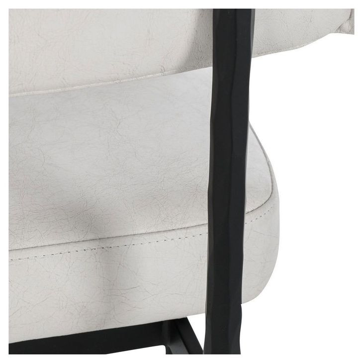 Kester Off White Leather Upholstered Dining Chair Set of 2