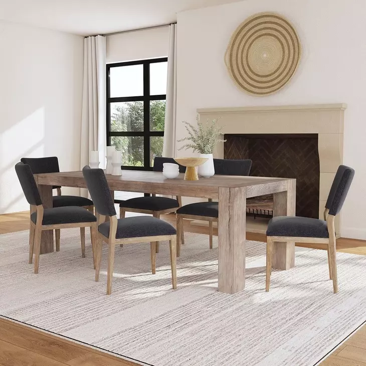 Phillip Gray Upholstered Dining Chair Set of 2