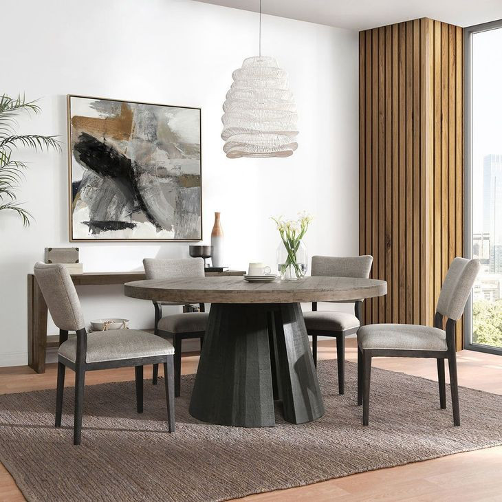 Phillip Sand Upholstered Dining Chair Set of 2