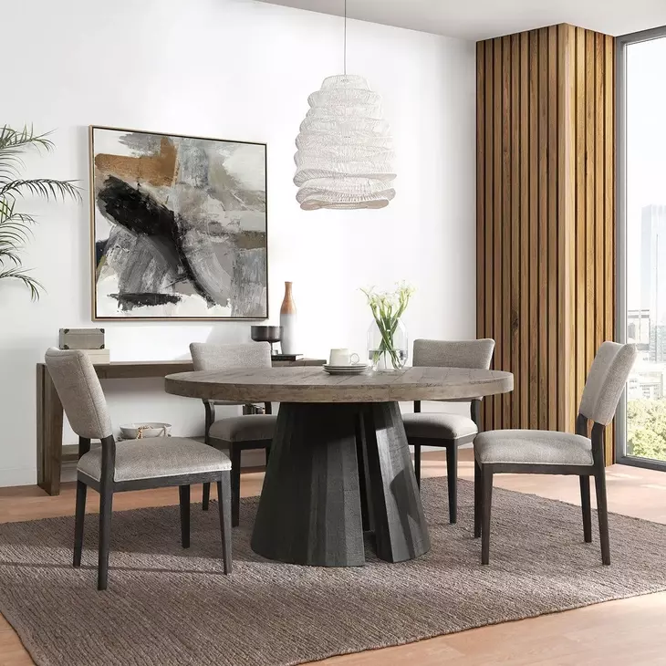 Phillip Sand Upholstered Dining Chair Set of 2