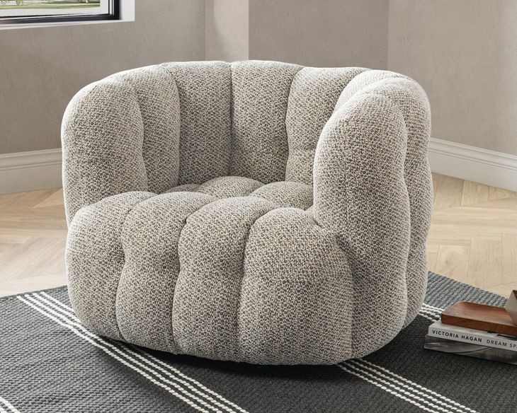 Walter Heathered Gray Upholstered Accent Chair