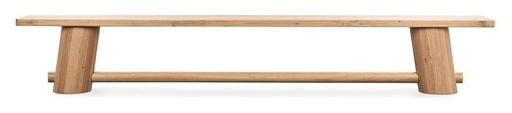 Foundation Light Oak 149" Counter Height Dining Bench