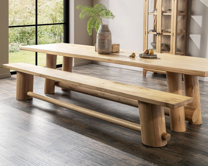 Foundation Light Oak 149" Counter Height Dining Bench