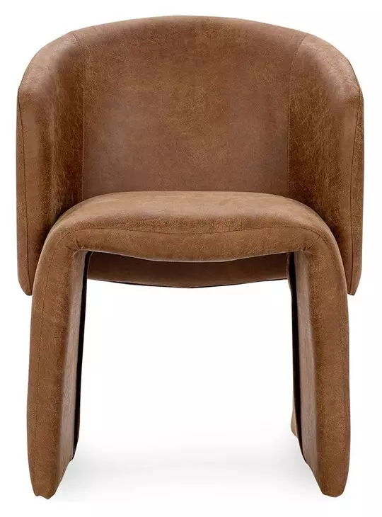 Halstead Cognac Brown Upholstered Dining Chair