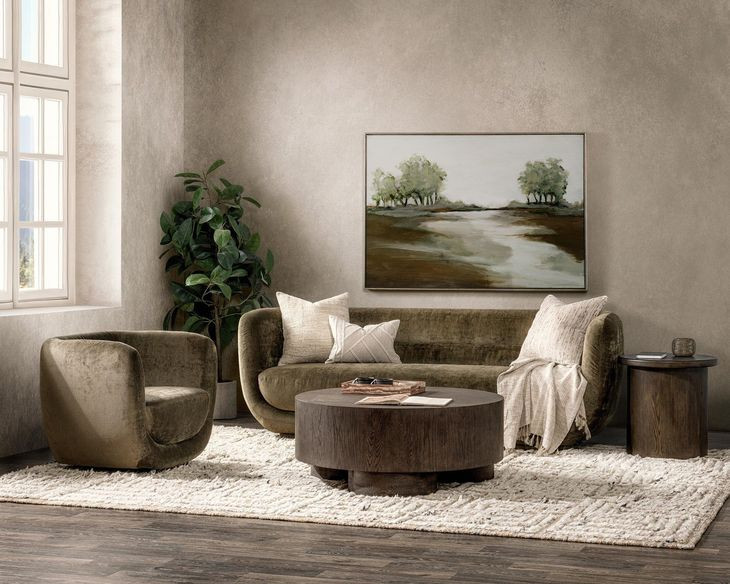 Nico Olive Green 93" Sofa