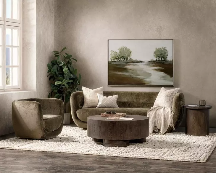 Nico Olive Green 93" Sofa