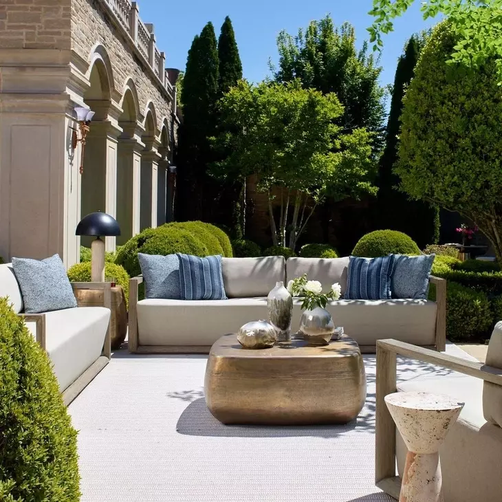 Carlisle Dove Outdoor 107" Large Sofa
